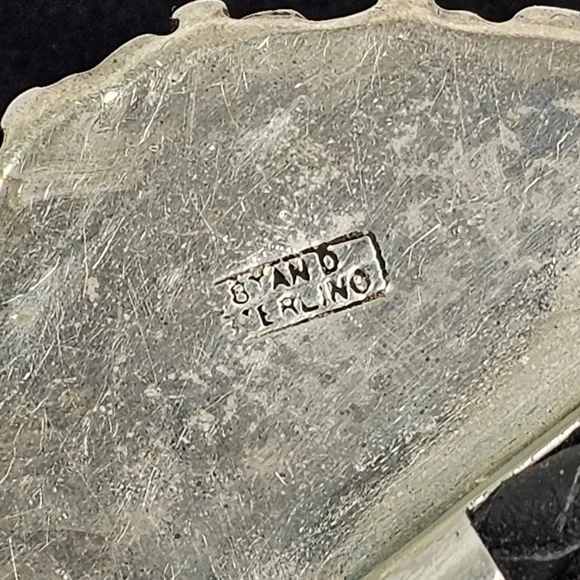 Stan Davidson Sterling Silver Brutalist Modernist Bolo Tie Large Stone 97g - Picture 5 of 13